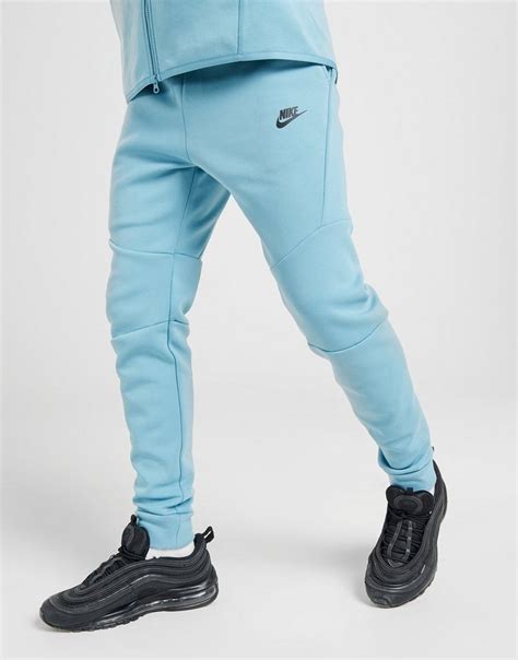 nike tech broek blauw heren|blauw tech fleece.